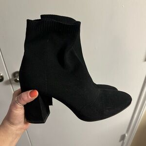 Black Ankle Sock Boots